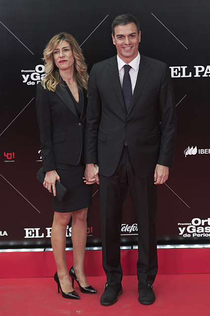 Педро Санчес Перес-Кастехон с женой