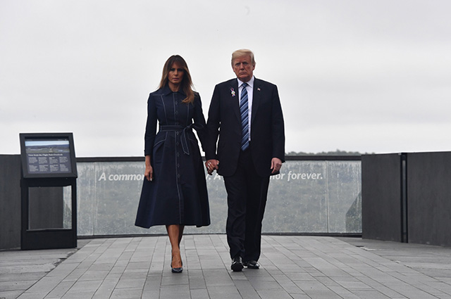Дональд и Мелания Трамп посетили открытие мемориала 