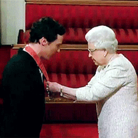 Бенедикт Камбербэтч и королева Елизавета II, 2015 год