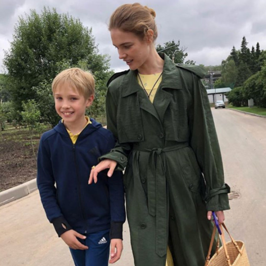 Наталья Водянова с сыном
