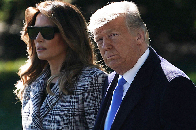 Дональд и Мелания Трамп прибыли на траурную церемонию в Питтсбург
