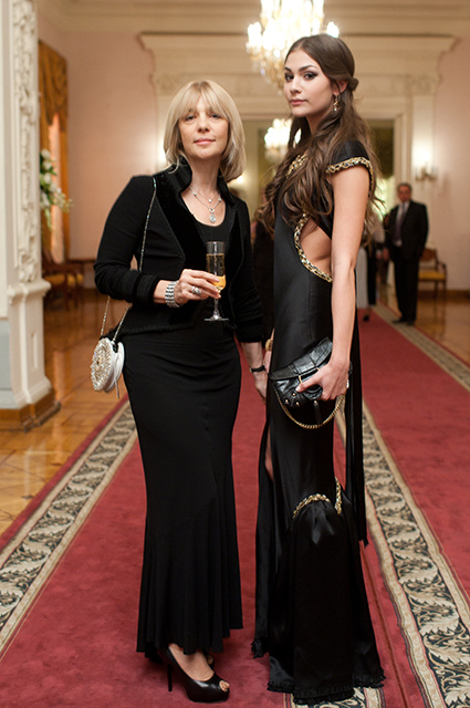 Вера Глаголева с дочерью Анастасие Шубской, 2011 год
