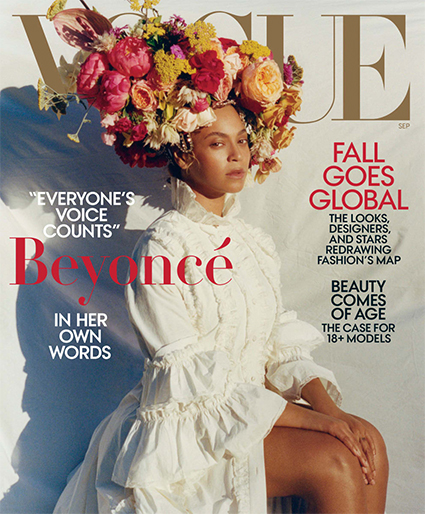 Бейонсе, Vogue U.S., сентябрь / Фото: Тайлер Митчелл