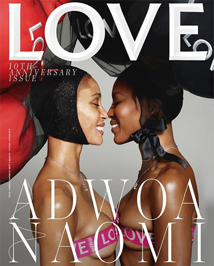 Адвоа Абоа и Наоми Кэмпбелл, Love Magazine, осень-2018 / Фото: Мерт и Маркус