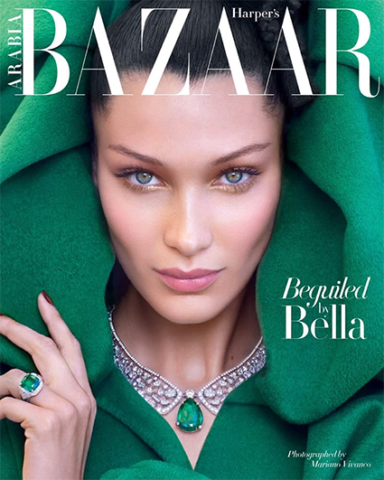 Белла Хадид, Harper's Bazaar Arabia, октябрь / Фото: Мариано Виванко