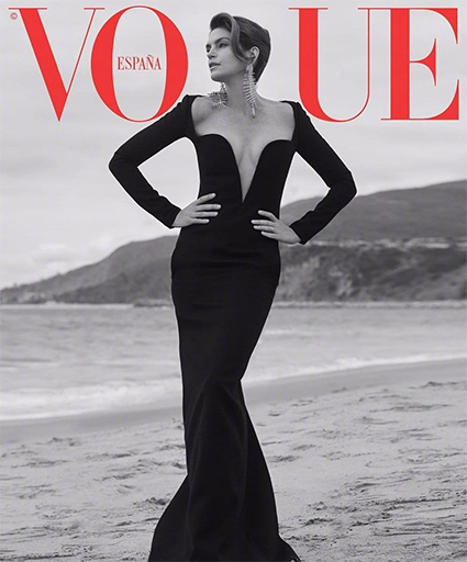 Синди Кроуфорд, Vogue Spain, октябрь / Фото: Себастьян Фаена