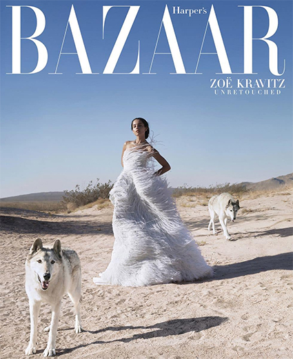 Зои Кравиц, Harper's Bazaar U.S., октябрь / Фото: Камилла Акранс