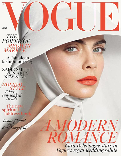 Кара Делевинь, Vogue U.K., июнь