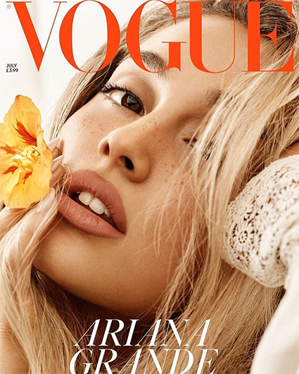 Ариана Гранде, Vogue U.K., июль