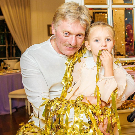 Дмитрий Песков с дочерью Надей