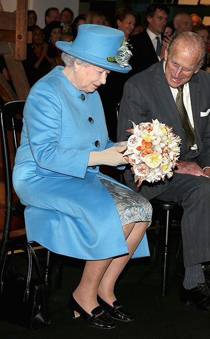 Королева Елизавета с мужем принцем Филиппом