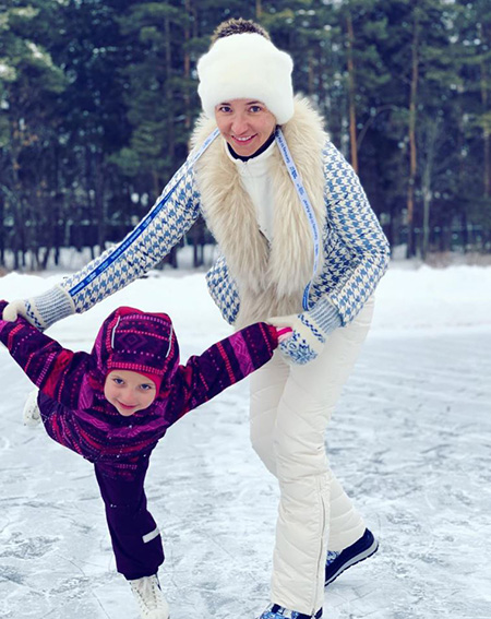 Татьяна Навка с дочерью