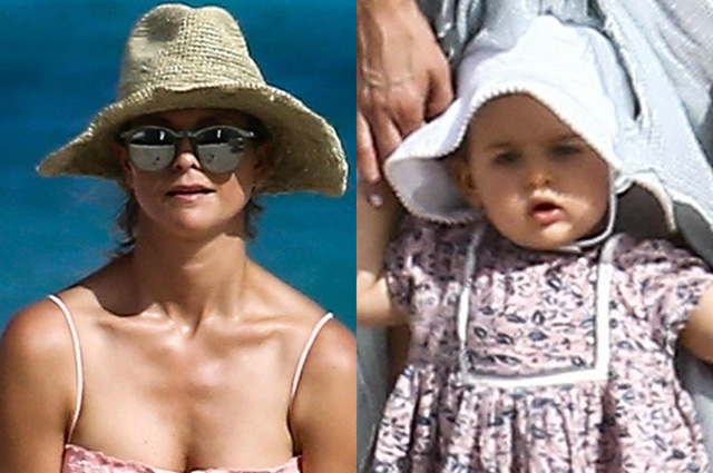 Шведская принцесса Мадлен отдыхает на пляже в Майами вместе с младшей дочерью