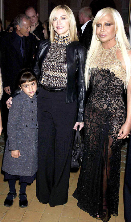 С Мадонной и ее дочерью Лурдес, 2002 год