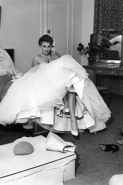 Софи Лорен в платье от Emilio Schuberth, 1955 год 