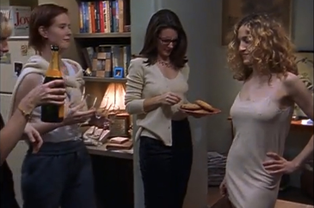 Синтия Никсон, Кристин Дэвис и Сара Джессика Паркер в сериале "Секс в большом городе"