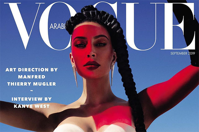 Ким Кардашьян впервые снялась для Vogue Arabia и дала интервью Канье Уэсту